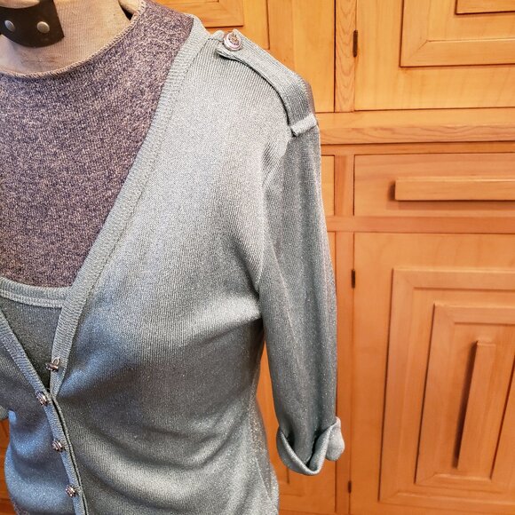 Shimmery tank and sweater set - Picture 5 of 5